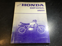Official 1979 Honda XR250 Factory Shop Manual Enduro Dual Sport