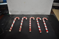 Vintage lot of 12 Candy Cane Christmas Ornaments for tree decora