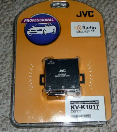 Brand new Professional car installation kit for KT-HDP1 HD Radio tuner Model JVC KV-K1017 Includes a...