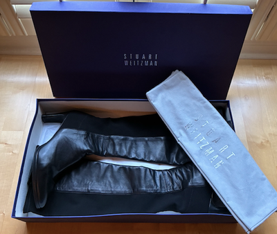 Stuart Weitzman DEMI 197 Tall Boots - Black Leather - Size 9.5, View more