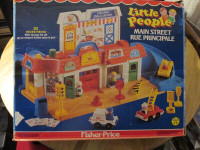 LITTLE PEOPLE Main Street Fisher-Price Fisher Price Toy Vintage