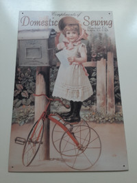 Vintage Tin Sewing Ad NEW ($30 value)