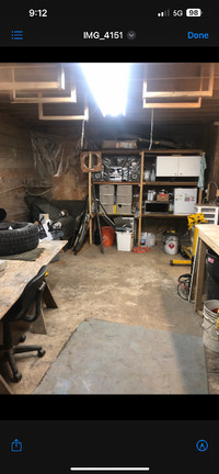 Large storage unit or work shop available