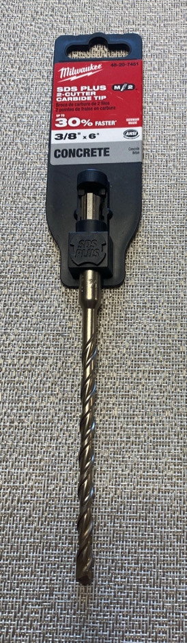 New Milwaukee 6” SDS Plus M2 Concrete Bits in Power Tools in Saskatoon