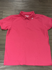 Boys pink outlet golf shirt