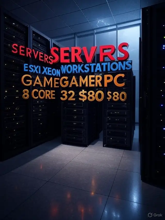 DELL xeon QUADCORE $40  HEXCORE $55 575watt GAMER pc esxi workst in Desktop Computers in City of Montréal - Image 5