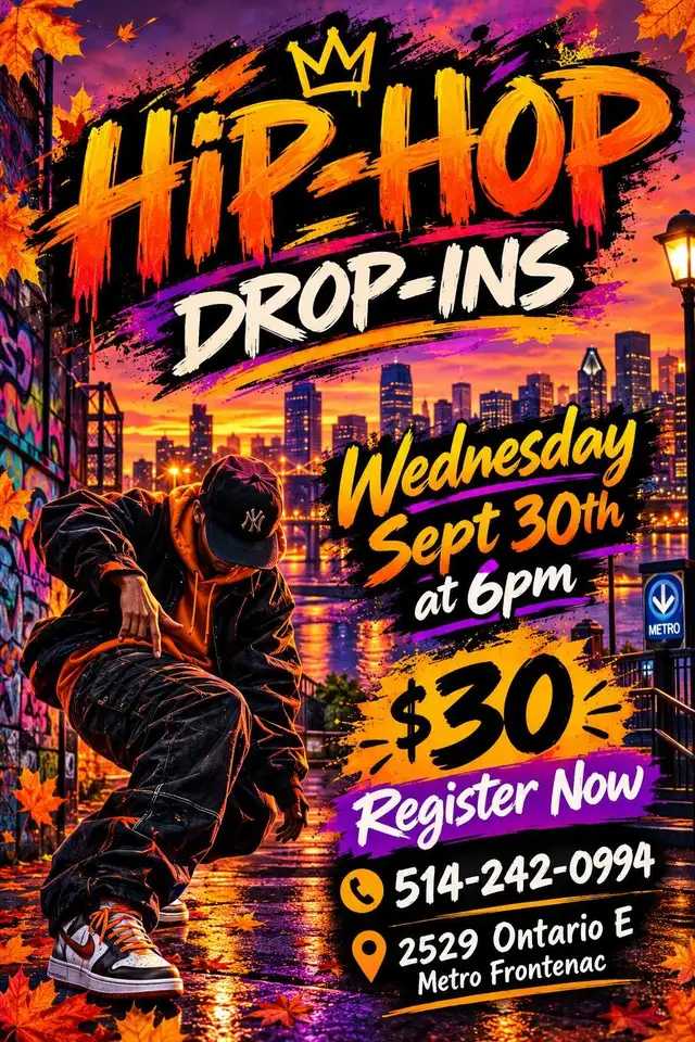 Cours De Danse Hip-Hop/Hip-Hop Dance classes 