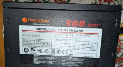 Thermaltake TT-500NL2NK – 500 Watt - PC - Power Supply, View more