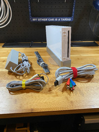 Nintendo Wii game station with accessories
