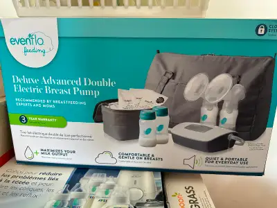 Evenflo double breast pump, View more