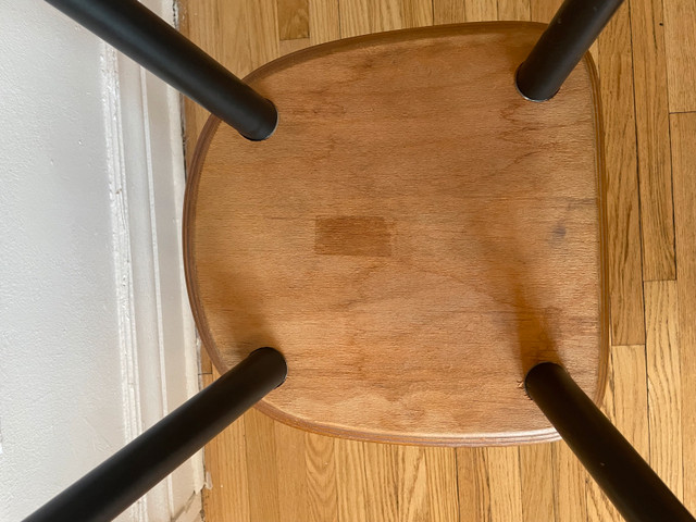 Danish Teak seat mid-century dining chair by Farstrup  dans Chaises, Fauteuils inclinables  à Ville de Montréal - Image 4