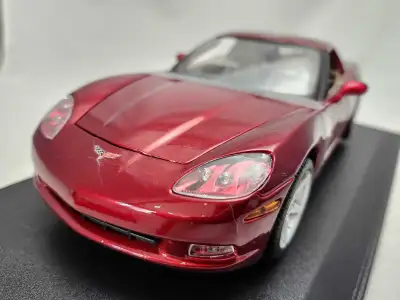 2005 Chevrolet Corvette C6 Coupe Deep Red Metallic 1:18 Diecast, View more