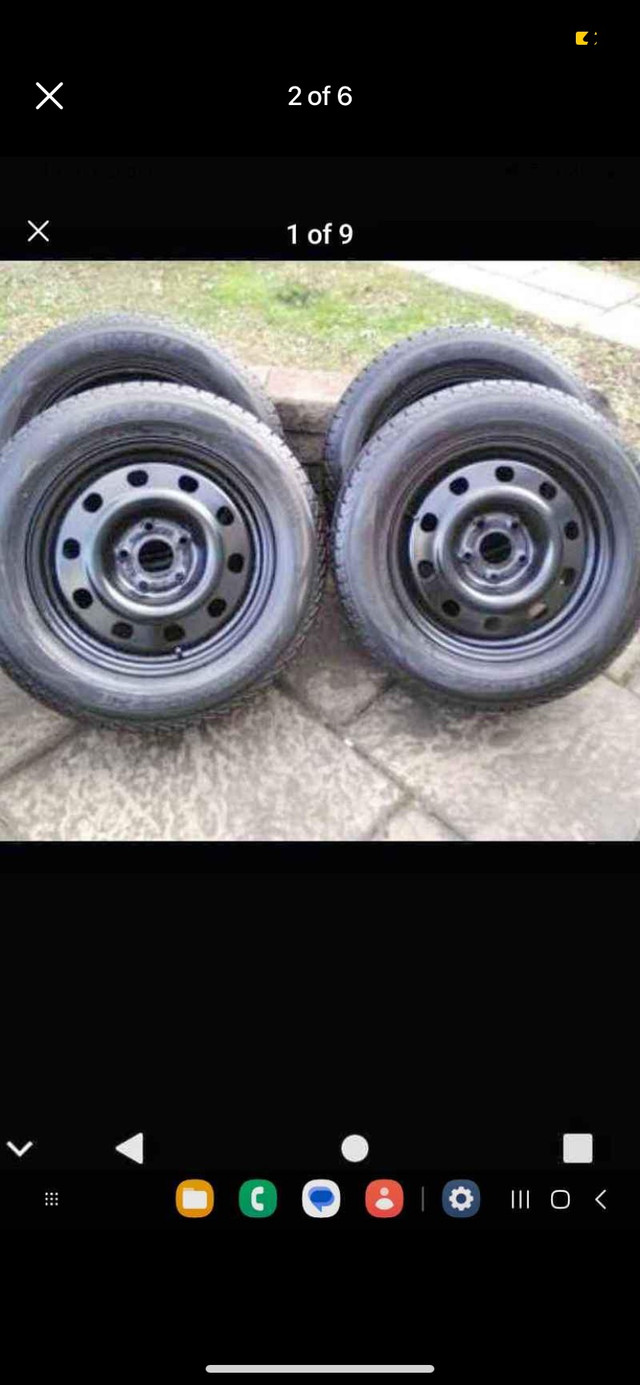 Set of 4 DUNLOP winter tires with rims(225 65 17) pattern (5×114 in Tires & Rims in Oakville / Halton Region