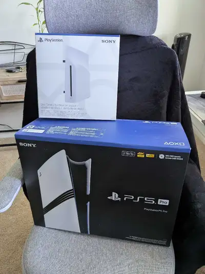 PS5 Pro with disc attachment, View more