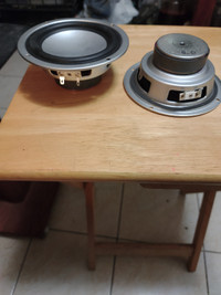 2 high quality expensive mid-wooffers speakers . Heavy magnet.