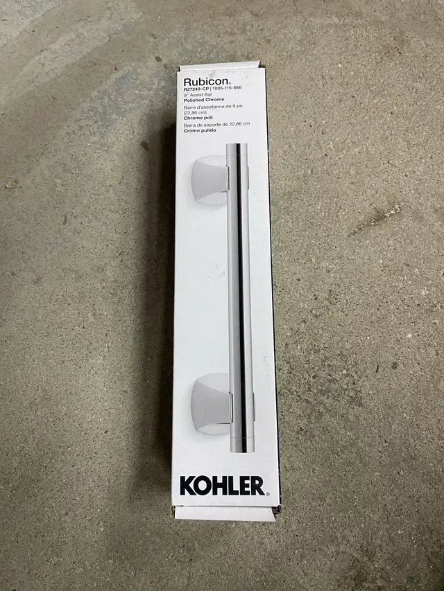 KOHLER Rubicon Polished Chrome Grab Bar in Plumbing, Sinks, Toilets & Showers in Winnipeg - Image 4