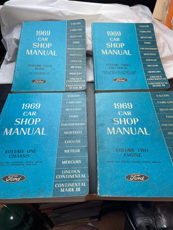 1969 FORD CAR FOUR VOLUME SHOP MANUAL SET #M1283 in Textbooks in Edmonton