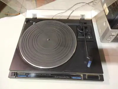 Akai Amplifier & Kenwood turntable, View more