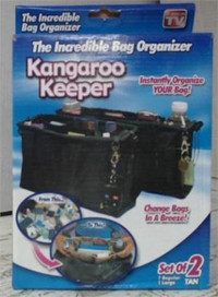 NEW Set of 2 Kangaroo Keepers The Incredible $15.Bag Organizers
