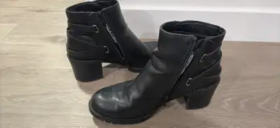 Black Heeled Ankle Boots, View more