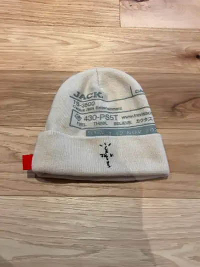 BRAND NEW TRAVIS SCOTT CACTUS JACK CJ SYSTEM BEANIE IN PINK Mint Condition Never Worn Brand New jess...