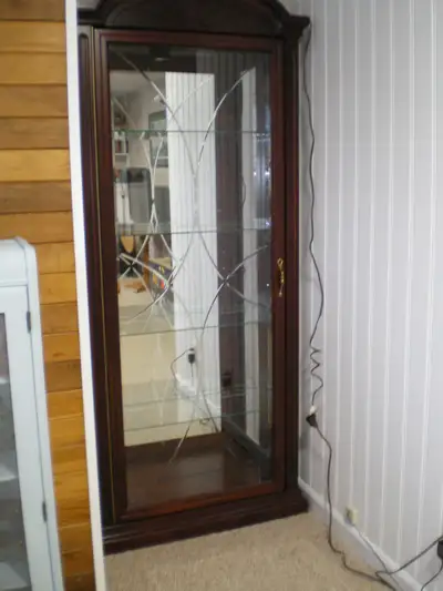 Buhler Flat Cherry Curio/China Cabinet, View more