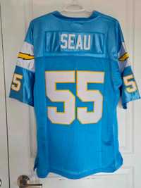 Used: Junior Seau Chargers Jersey Medium