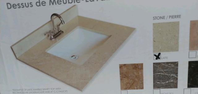 Brand New Vanity Top with Sink in Plumbing, Sinks, Toilets & Showers in Gatineau - Image 2