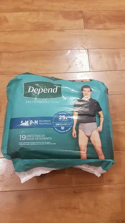 Depend Fresh Protection Underwear S-M 19 count for $15 for men, View more
