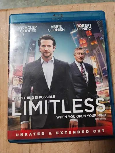 Limitless.   Blue Ray DVD Movie, View more