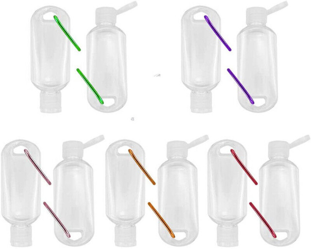Lot de 10 flacons de voyage en plastique transparent dans Santé et besoins spéciaux  à Ville de Montréal - Image 4