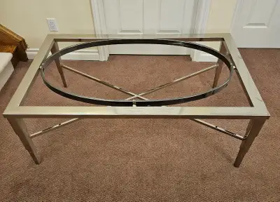 MCM FRENCH CHROME COFFEE TABLE, View more