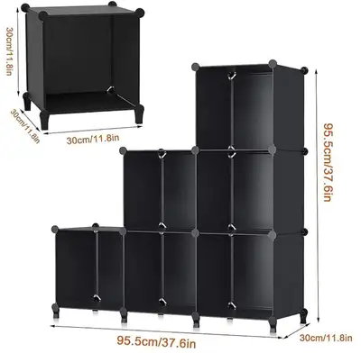 6 Cube Closet Organizers + Foldable Storage Bins Cubes, View more