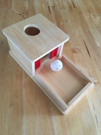 Montessori Object Permanence Box With Tray & Ball