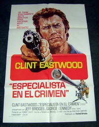 1974 CLINT EASTWOOD THUNDERBOLT & LIGHTFOOT Spanish movie poster