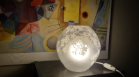 bubble glass ball table lamp