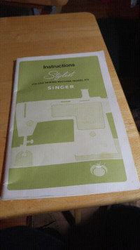 Singer 413 Stylist sewing machine manual.