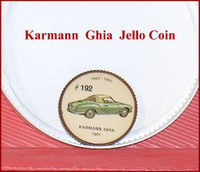 Jello  Coin  Karmann Ghia   #192   Premium from the 60's