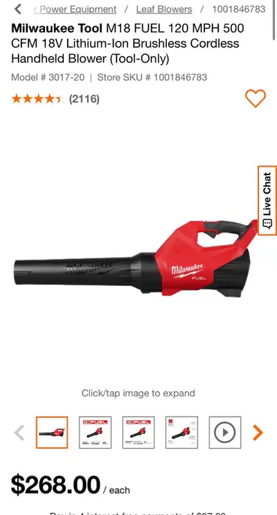 Milwaukee M18 Handheld Blower, View more