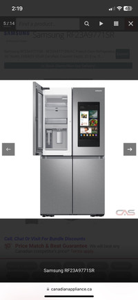Samsung RF23A9771SR Family hub Refrigerator 