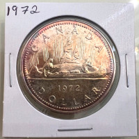 1972 Canada Voyageur Silver Specimen Dollar Coin!