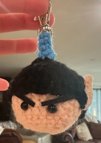 Are you a fan of Star Trek or Mr. Spock? Well, look no further! I've made this adorable keychain of...