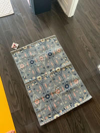 BNWT maison simons floral cotton rug