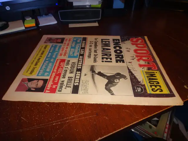 Sport images newpaper hochey montreal canadiens jean claude trem in Arts & Collectibles in Victoriaville - Image 3