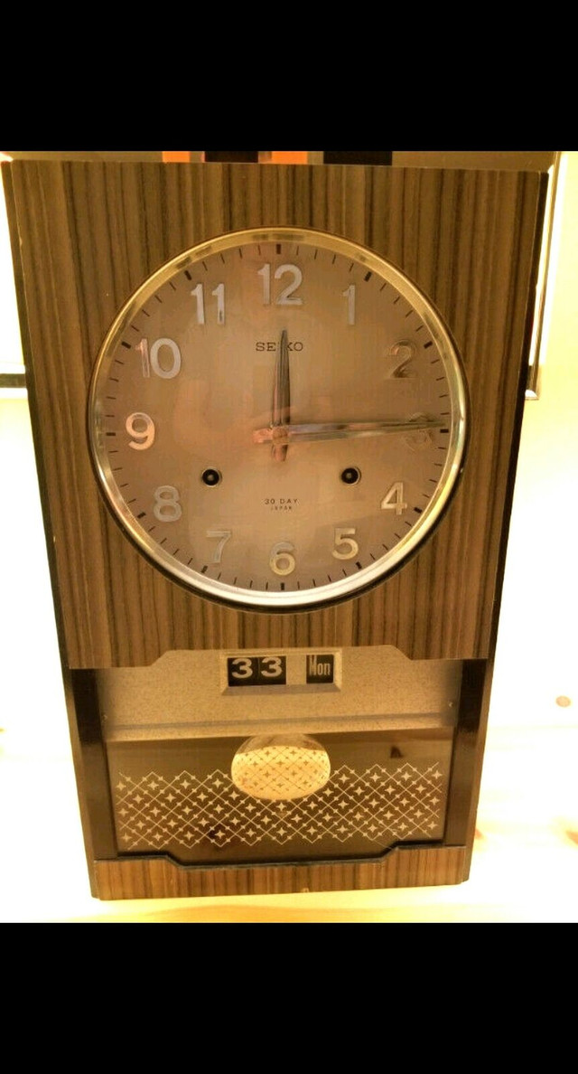Vintage Space Age Seiko 30-day Winding Wall Clock | Home Décor & Accents |  Ottawa | Kijiji