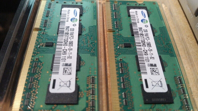 4GB (2x 2GB) DDR3 PC3-10600S 1333Mhz Samsung 204 Pin SoDimm RAM dans Composants de système  à Longueuil/Rive Sud - Image 3