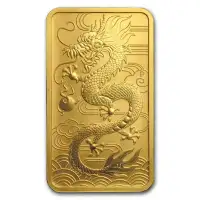 Dragon 2018 gold bar .9999 lingot en or 1 oz