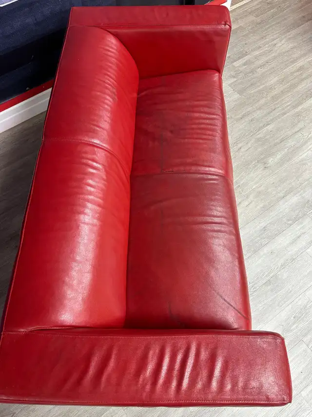 Red Leather Loveseat/Sofa520776624375091203