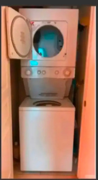 24” whirlpool stacked washer dryer work delivery available