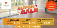 Hardwood, laminate and vinyl flooring sale 